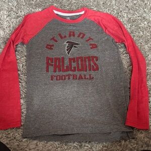 NFL Kids Long Sleeve Tee - Red and Gray